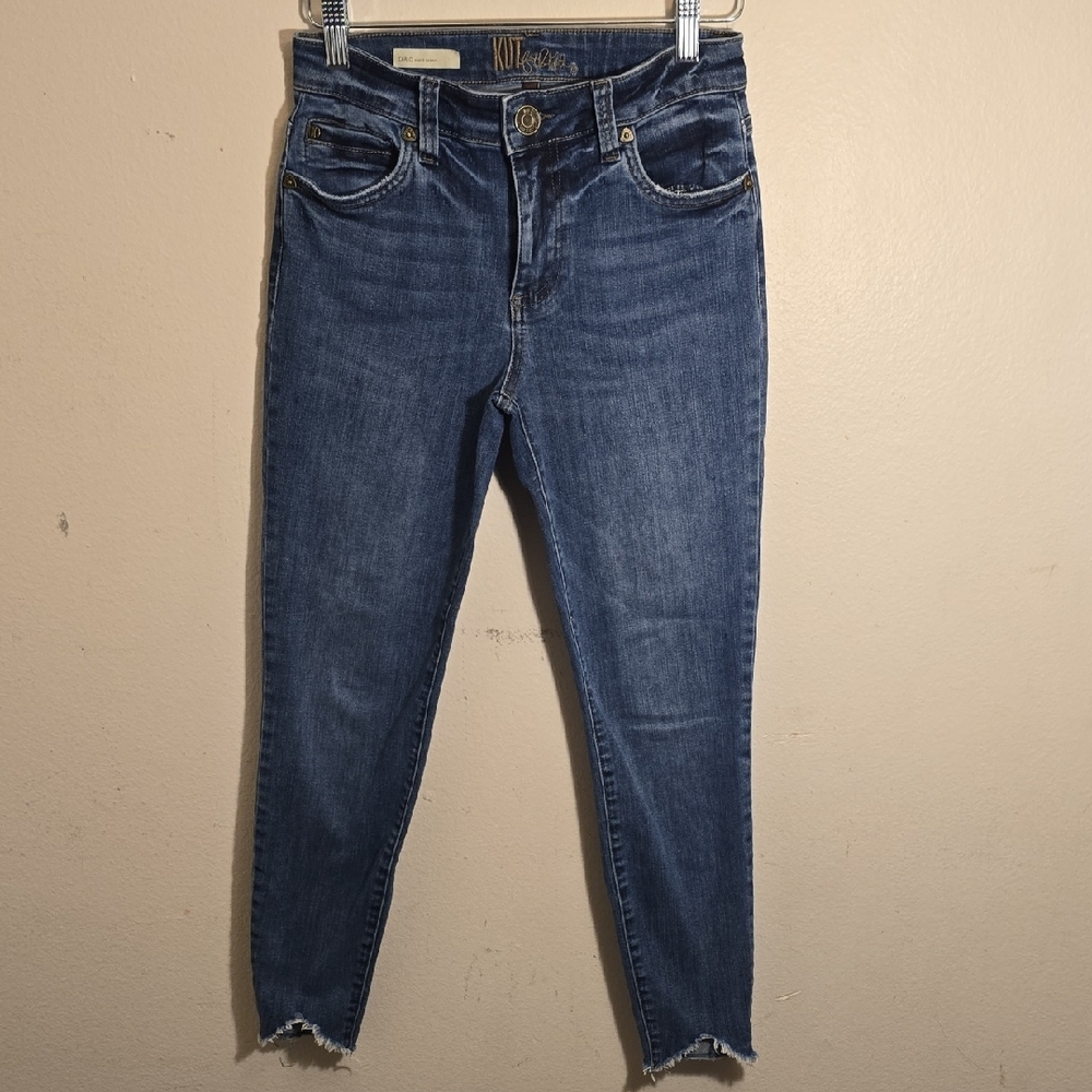 Kut from the Kloth Blue Ankle Cropped Jeans